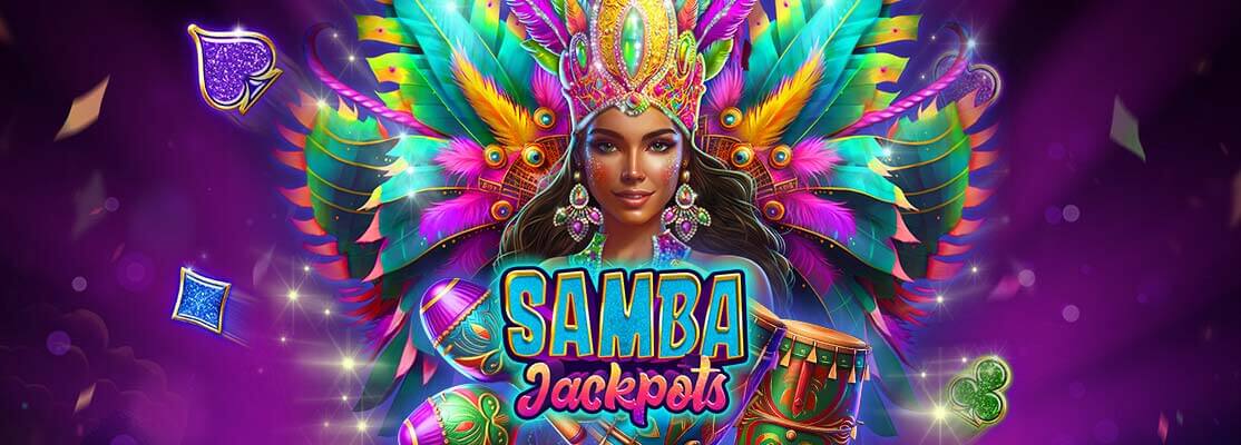 Rio Carnvial Dancer with colourful headress, Samba Jackpots